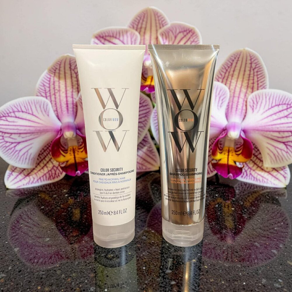 Color WOW Color Security Detangles Hydrates Heat Protection Shampoo Conditioner